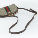 GUCCI GG Supreme Web Sherry Line Ophidia Bag PVC Beige Gold 499621 Auth 180447-7