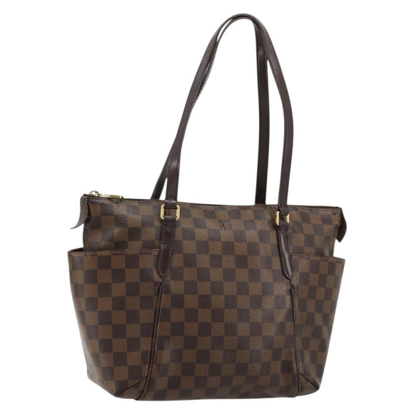 LOUIS VUITTON Damier Ebene Totally PM Tote Bag N41282 LV Auth 180448