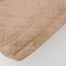 Christian Dior Canage Panarea Tote Bag beschichtete Leinwand Rosa Gold Auth 180459-14