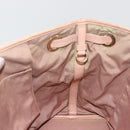 Christian Dior Canage Panarea Tote Bag beschichtete Leinwand Rosa Gold Auth 180459-20