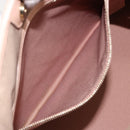 Christian Dior Canage Panarea Tote Bag beschichtete Leinwand Rosa Gold Auth 180459-22