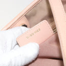 Christian Dior Canage Panarea Tote Bag beschichtete Leinwand Rosa Gold Auth 180459-23