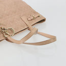 Christian Dior Canage Panarea Tote Bag beschichtete Leinwand Rosa Gold Auth 180459-7