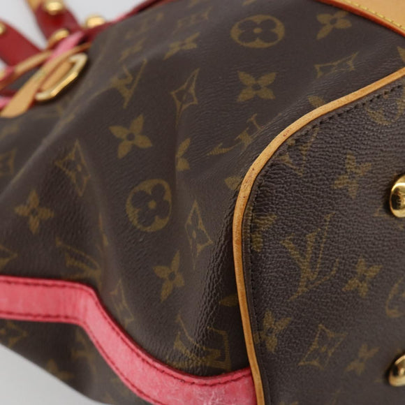 LOUIS VUITTON Monogram Ruby Neo Bucket Tote Bag Red M95613 LV Auth 180461