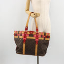 LOUIS VUITTON Monogram Ruby Neo Bucket Tote Bag Red M95613 LV Auth 180461-23