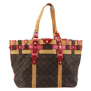 LOUIS VUITTON Monogram Ruby Neo Bucket Tote Bag Red M95613 LV Auth 180461-2