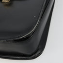 GUCCI Shoulder Bag Leather Black Silver Auth 180462-10