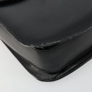 GUCCI Shoulder Bag Leather Black Silver Auth 180462-11