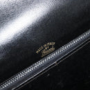 GUCCI Shoulder Bag Leather Black Silver Auth 180462-16