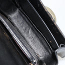 GUCCI Shoulder Bag Leather Black Silver Auth 180462-17