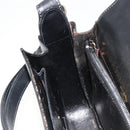 GUCCI Shoulder Bag Leather Black Silver Auth 180462-19