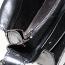 GUCCI Shoulder Bag Leather Black Silver Auth 180462-21