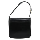 GUCCI Shoulder Bag Leather Black Silver Auth 180462-3