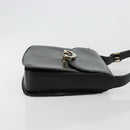 GUCCI Shoulder Bag Leather Black Silver Auth 180462-4