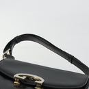 GUCCI Shoulder Bag Leather Black Silver Auth 180462-8