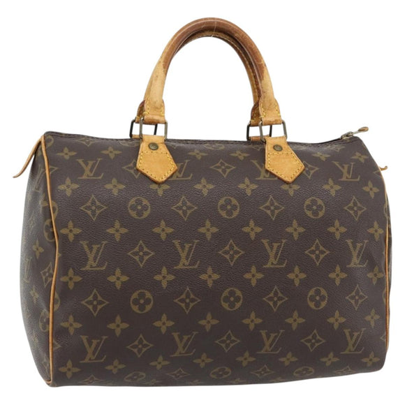 LOUIS VUITTON Monogram Speedy 30 Hand Bag M41526 LV Auth 180468