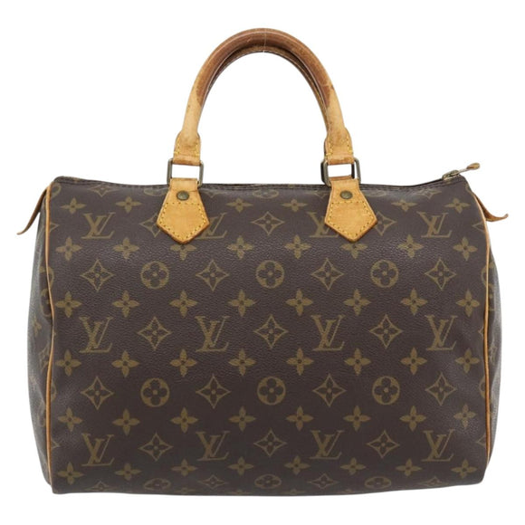 LOUIS VUITTON Monogram Speedy 30 Hand Bag M41526 LV Auth 180468