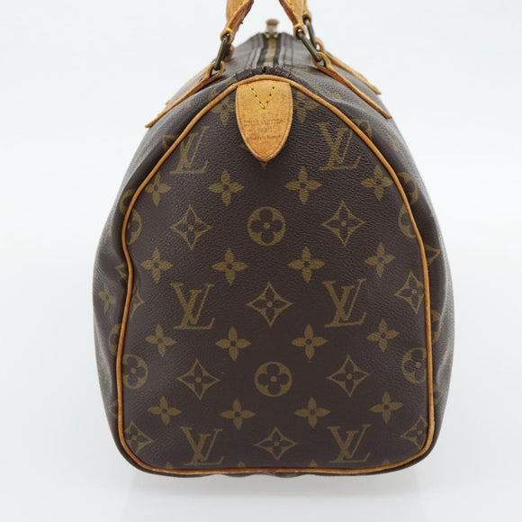 LOUIS VUITTON Monogram Speedy 30 Hand Bag M41526 LV Auth 180468