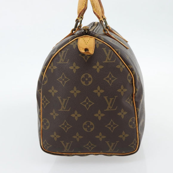 LOUIS VUITTON Monogram Speedy 30 Hand Bag M41526 LV Auth 180468
