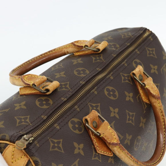 LOUIS VUITTON Monogram Speedy 30 Hand Bag M41526 LV Auth 180468