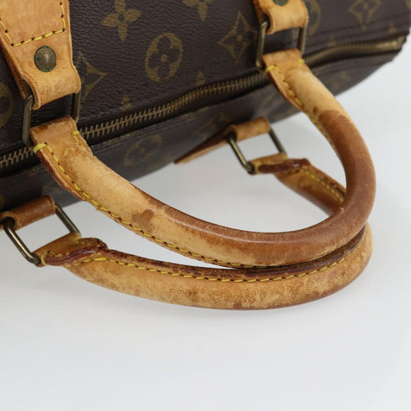 LOUIS VUITTON Monogram Speedy 30 Hand Bag M41526 LV Auth 180468