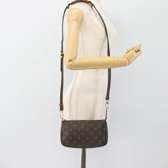 LOUIS VUITTON Monogram Pochette Accessoires Beutel M51980 LV Auth 180472