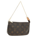 LOUIS VUITTON Monogram Mini Pochette Accessoires Pouch N41667 LV Auth 180474V-1