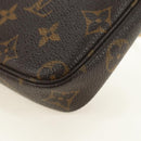 LOUIS VUITTON Monogram Mini Pochette Accessoires Pouch N41667 LV Auth 180474V-18