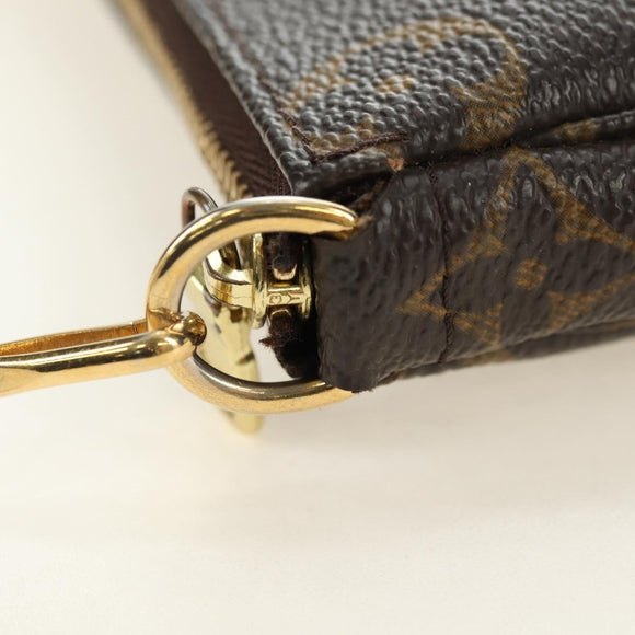 LOUIS VUITTON Monogram Mini Pochette Accessoires Pouch N41667 LV Auth 180474V