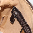 FENDI Zucca Canvas Celeria Shoulder Bag Black Brown Auth 180477-22