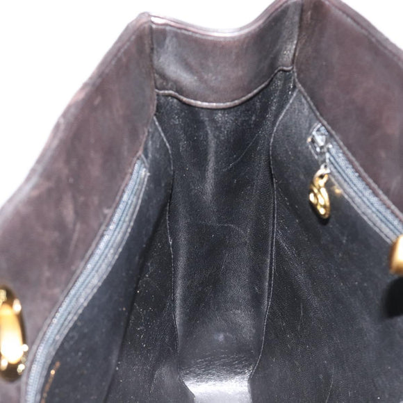 CHANEL Matelasse Chain Shoulder Bag Lamb Skin Black Gold CC Auth 180479SAV