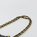CHANEL Matelasse Chain Shoulder Bag Lamb Skin Black Gold CC Auth 180479SAV-8