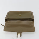 GIVENCHY Umhängetasche Leder Grün Gold Auth 180485-18