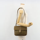 GIVENCHY Umhängetasche Leder Grün Gold Auth 180485-26