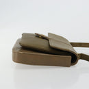 GIVENCHY Umhängetasche Leder Grün Gold Auth 180485-3