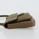 GIVENCHY Umhängetasche Leder Grün Gold Auth 180485-4