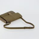 GIVENCHY Umhängetasche Leder Grün Gold Auth 180485-7