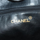 CHANEL Chain Tote Bag Leather Black Gold CC Auth 180487SAV-13