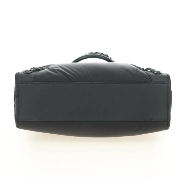 BALENCIAGA The City Hand Bag Nylon 2way Black 115748 Auth 180488SAM
