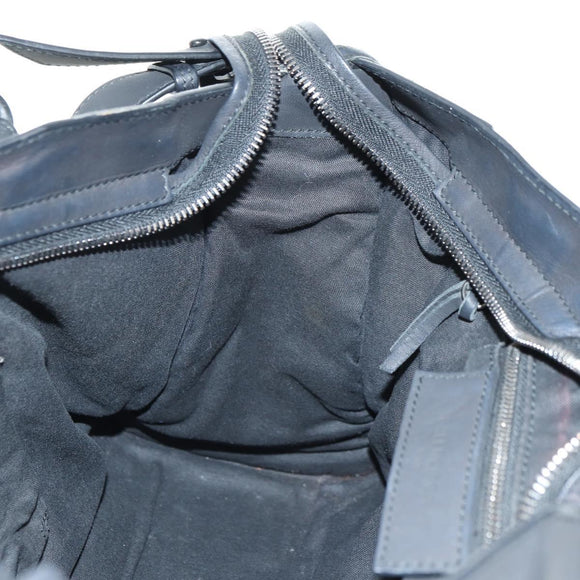 BALENCIAGA The City Hand Bag Nylon 2way Black 115748 Auth 180488SAM