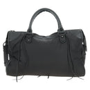 BALENCIAGA The City Hand Bag Nylon 2way Black 115748 Auth 180488SAM-3