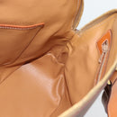 CELINE Macadam Canvas Handtas PVC Leer 2way Bruin Goud Auth 180489A-20