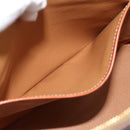 CELINE Macadam Canvas Handtas PVC Leer 2way Bruin Goud Auth 180489A-22