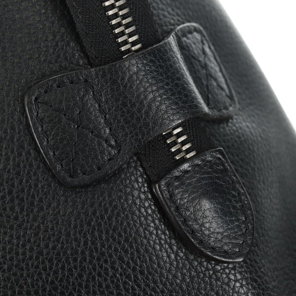 CELINE Luggage Mini Handtasche Leder Schwarz Silber Auth 180490SAM