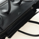 CELINE Luggage Mini Handtasche Leder Schwarz Silber Auth 180490SAM-6