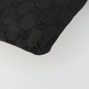 GUCCI GG Canvas Waist bag Black Silver 28566 Auth 180491-9