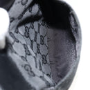 GUCCI GG Canvas Waist bag Black Silver 28566 Auth 180491-10