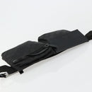 GUCCI GG Canvas Waist bag Black Silver 28566 Auth 180491-6