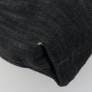 CHANEL COCO Markenkette Umhängetasche Denim Schwarz Silber CC Auth 180492SAV-11