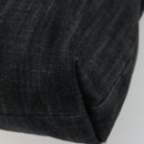CHANEL COCO Markenkette Umhängetasche Denim Schwarz Silber CC Auth 180492SAV-12